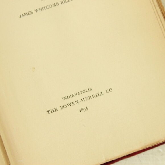 Vintage Antique 1890s Book, "Rhymes of Childhood" by James Whitcomb Riley, Bowen - Picture 7 of 10